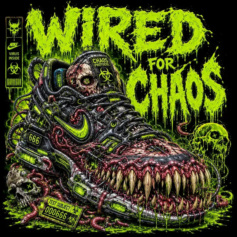 Toxic Horror Sneaker Monster Tshirts
