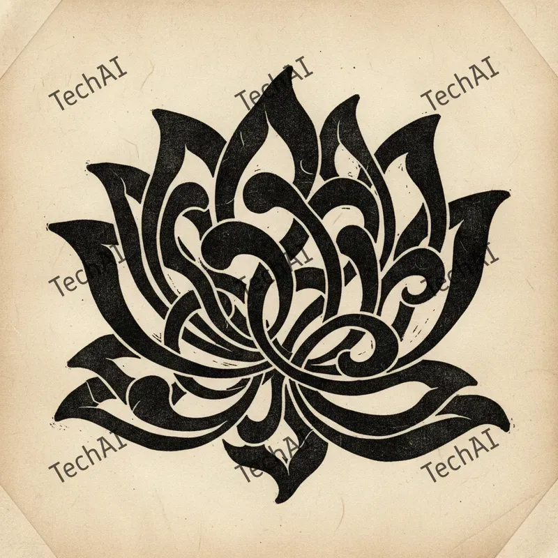 Retro Counterculture Linocut Style