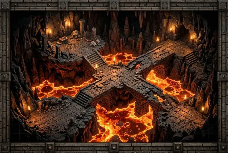 Isometric Tactical Dungeon Maps