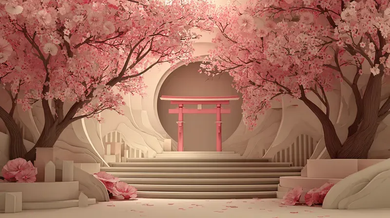 Festive Event Stage Vector Art