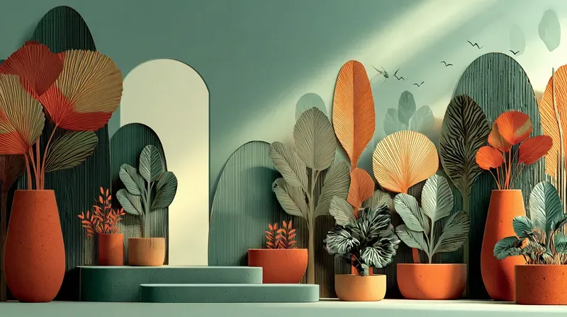 Festive Event Stage Vector Art