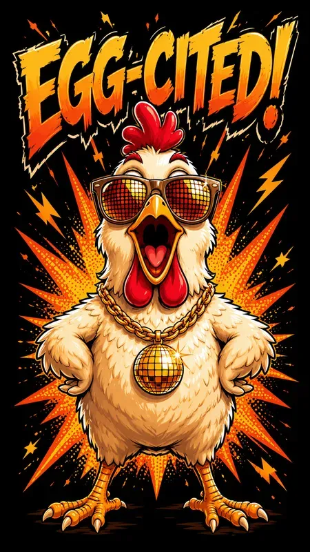 Funny Chicken Mascot Tshirt Designs