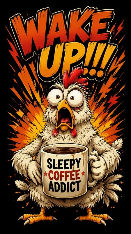 Funny Chicken Mascot Tshirt Designs