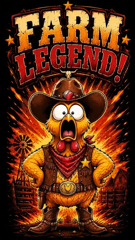 Funny Chicken Mascot Tshirt Designs