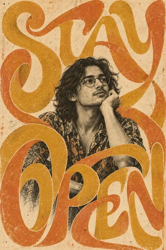 Living Type Portrait Posters