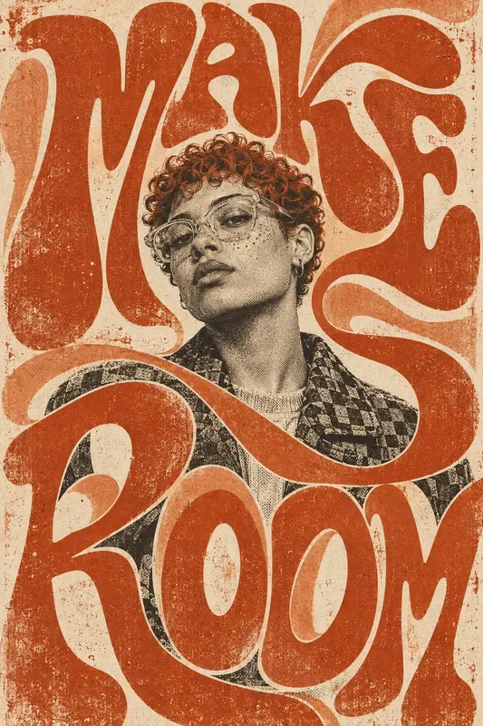 Living Type Portrait Posters
