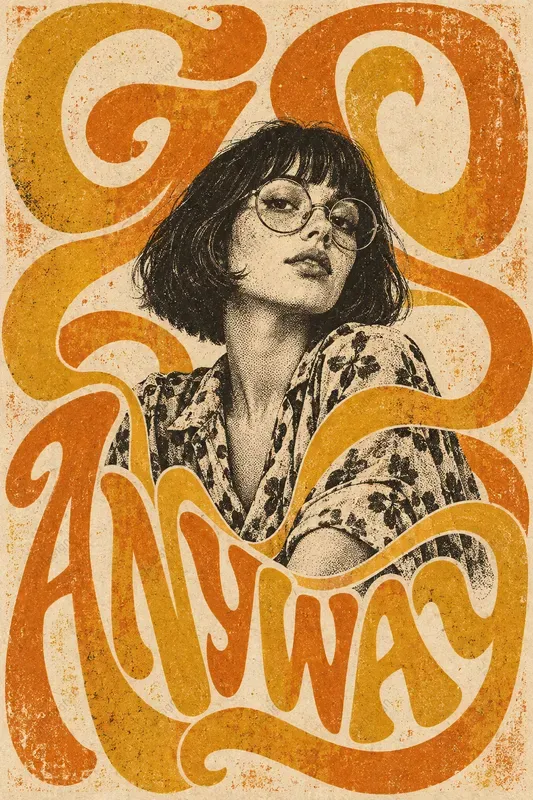 Living Type Portrait Posters