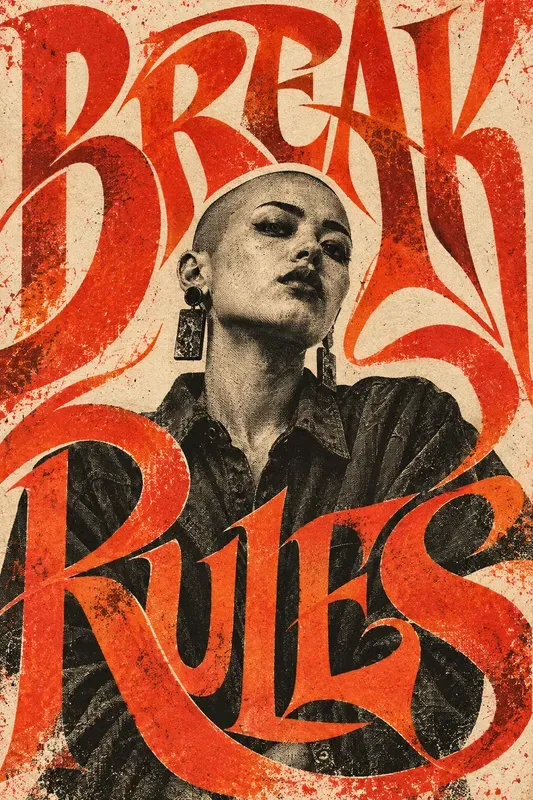 Living Type Portrait Posters