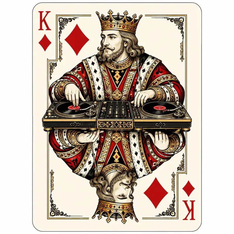 Vintage Royal Card Mashups