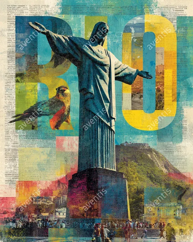 Travel Collage Postcards