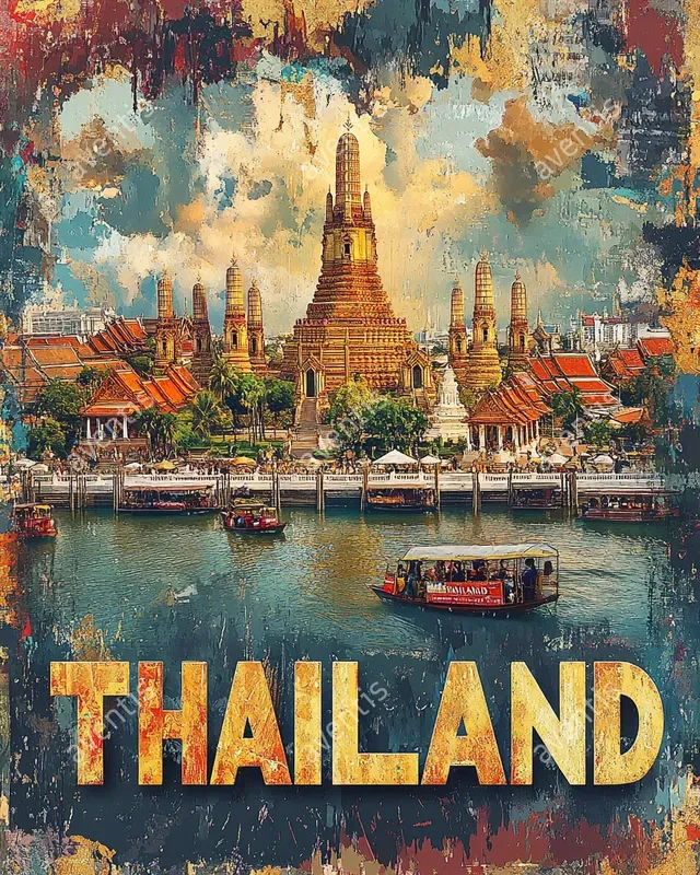 Travel Collage Postcards