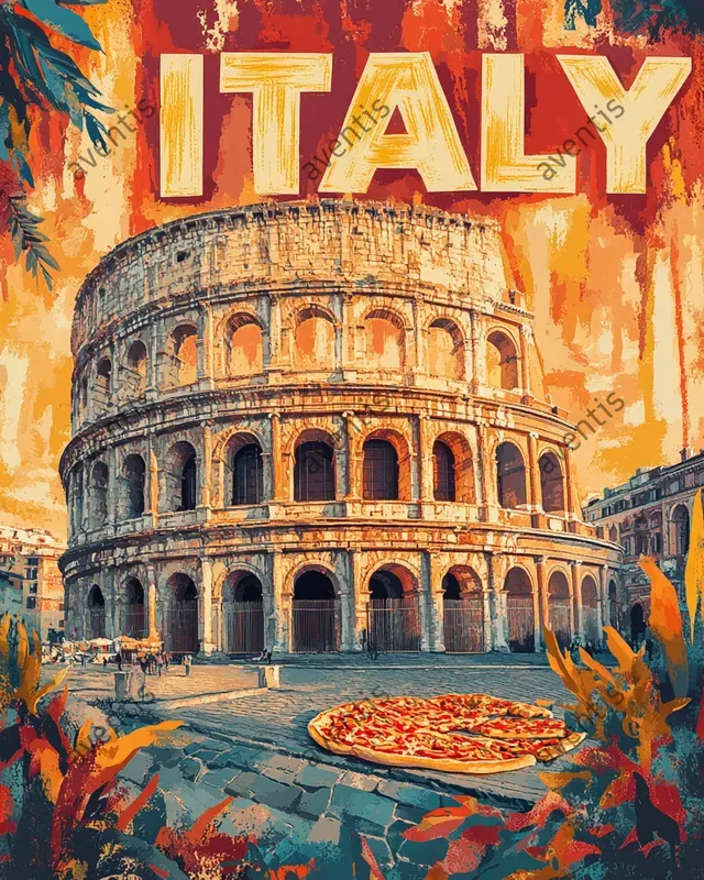 Travel Collage Postcards