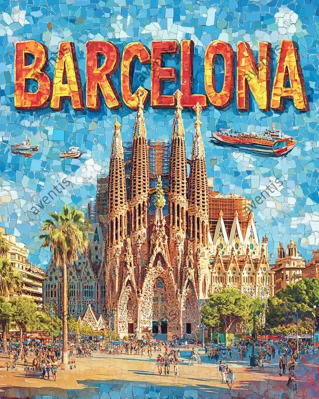 Travel Collage Postcards