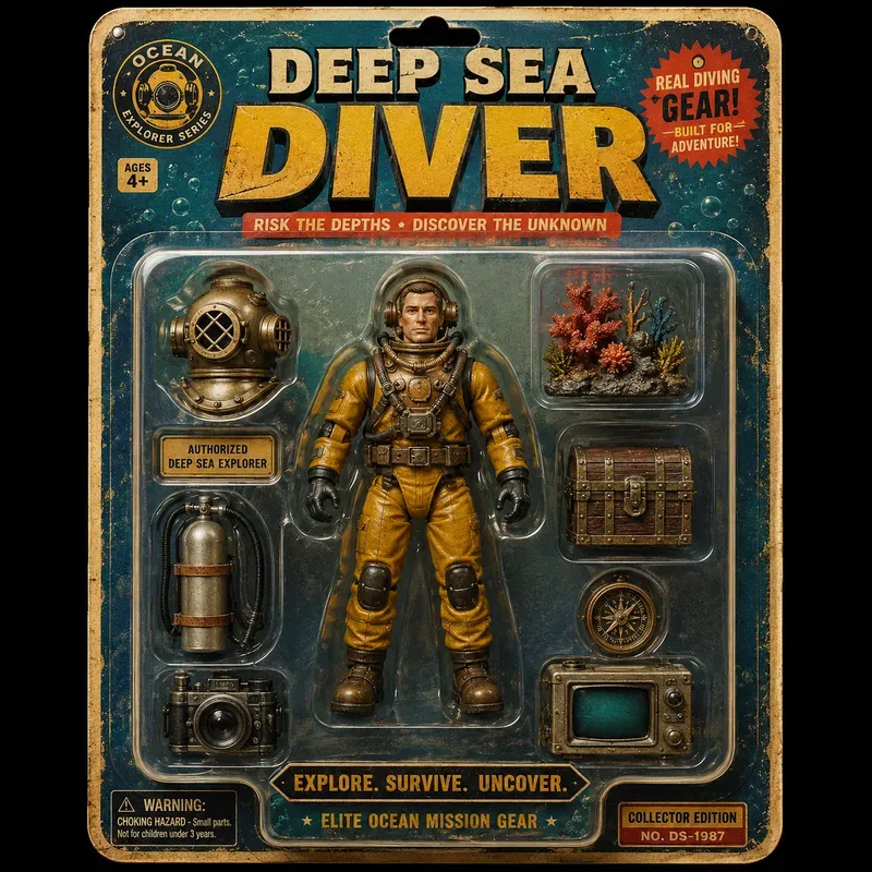 Retro Collectible Action Figure Packs