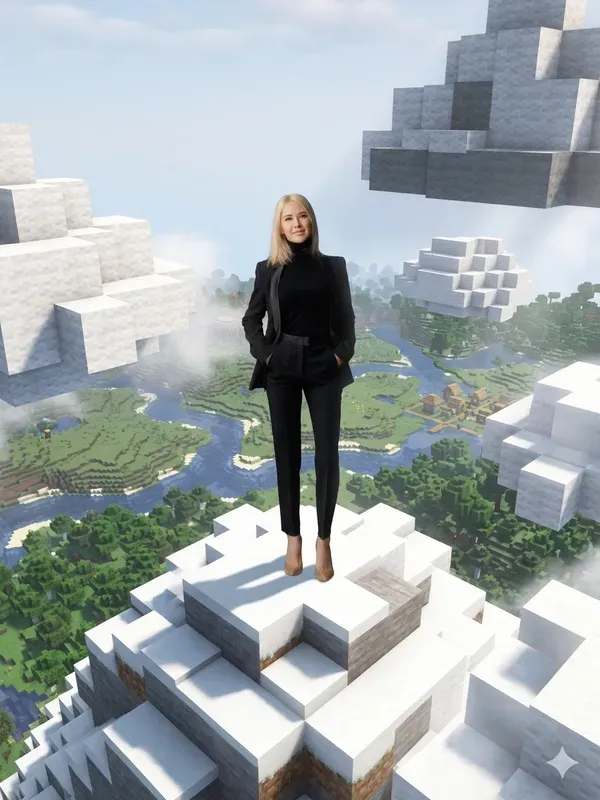 Photoreal People In Minecraft Worlds Go