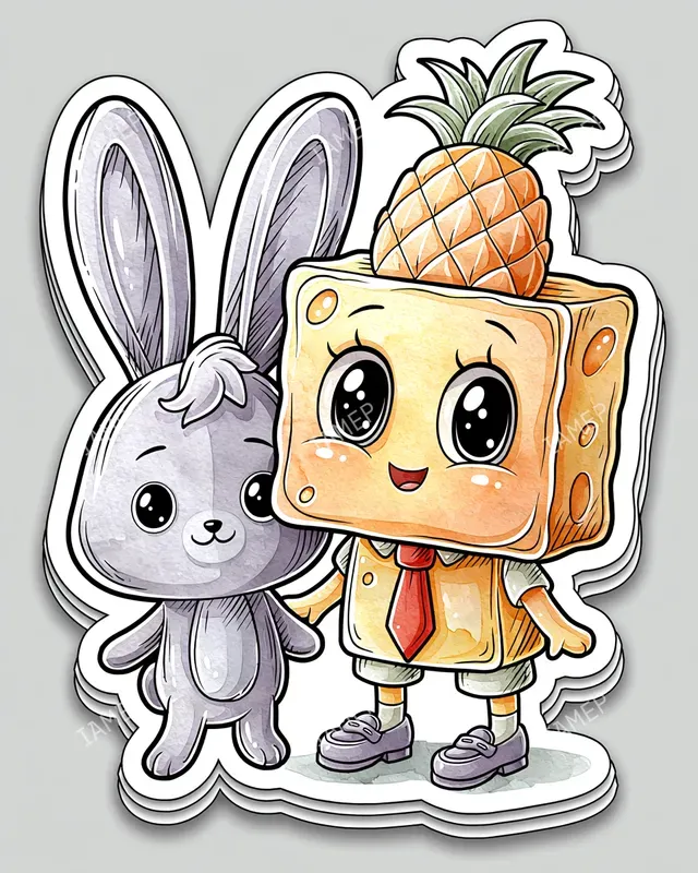 Chibi Diecut Sticker Mascots