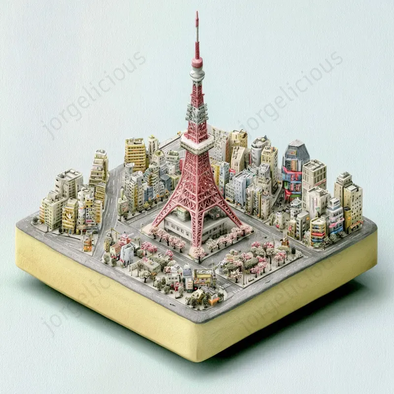 Miniature Landmark City Dioramas