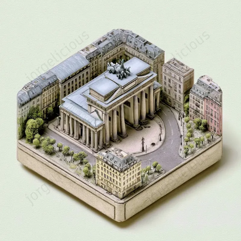 Miniature Landmark City Dioramas