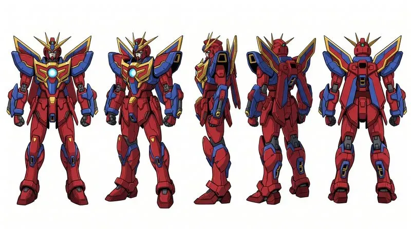 Mecha Robot Design Character Turnarounds