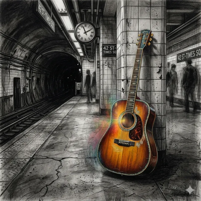 Charcoal Art With Selective Colors