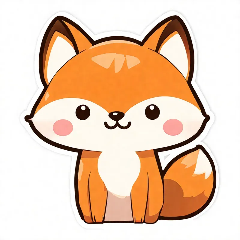 Cute Animal Sticker Illustrations
