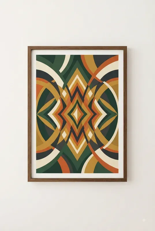 Midcentury Geometric Wall Art