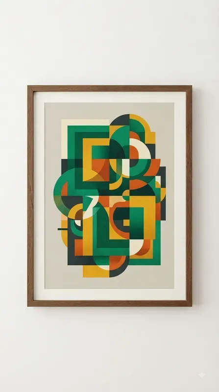 Midcentury Geometric Wall Art