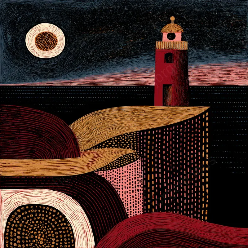 Decorative Folk Print Art