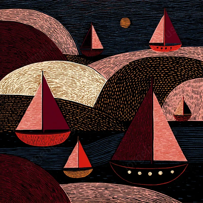Decorative Folk Print Art