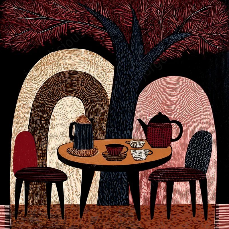 Decorative Folk Print Art