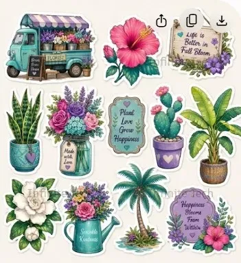 Cozy Profession Sticker Sheet Generator