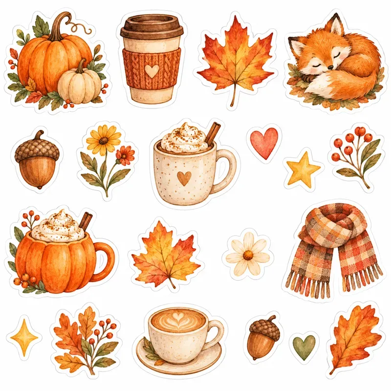 Watercolor Sticker Sheets
