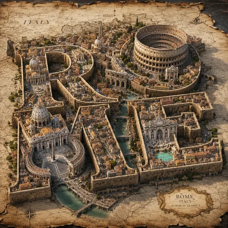 Epic City Typography Map Worlds
