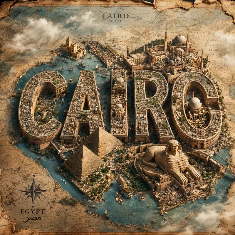 Epic City Typography Map Worlds