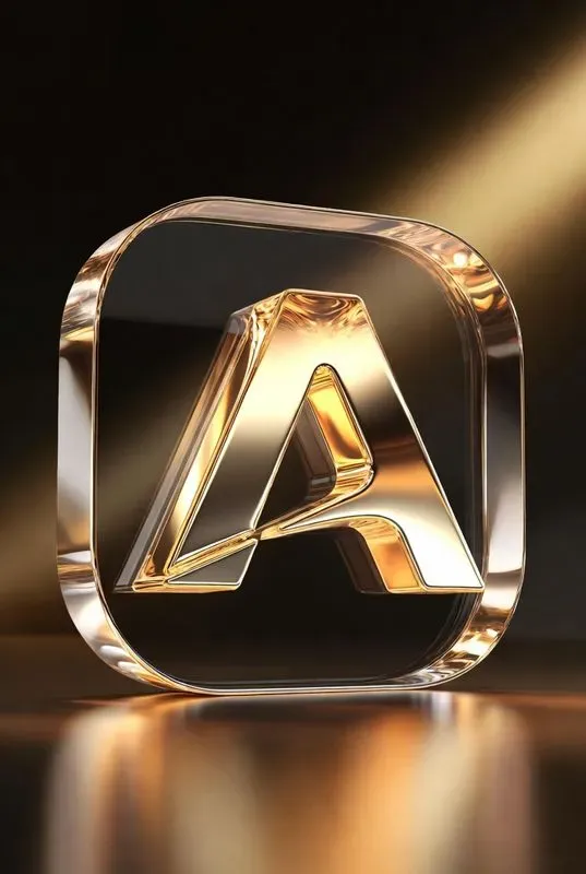 Gold Glass Logos 8K