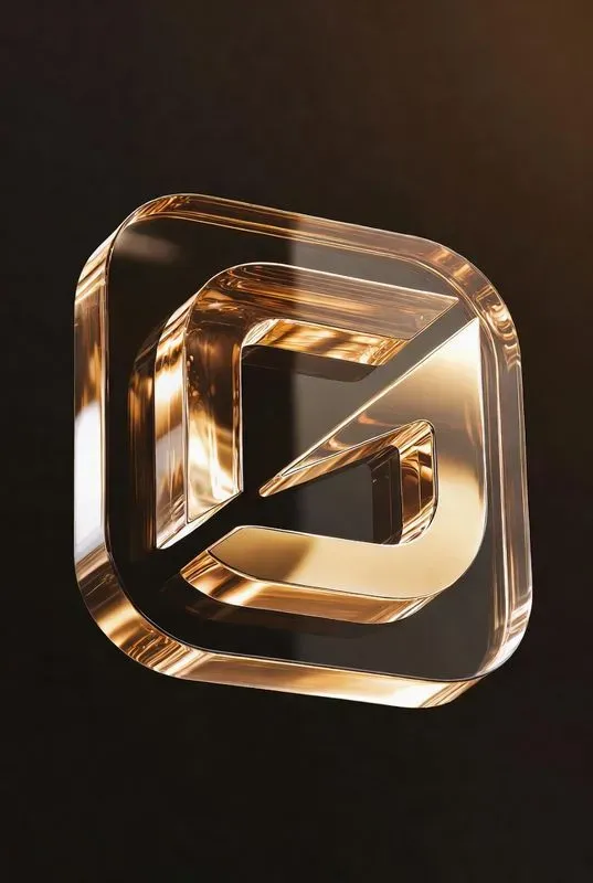 Gold Glass Logos 8K