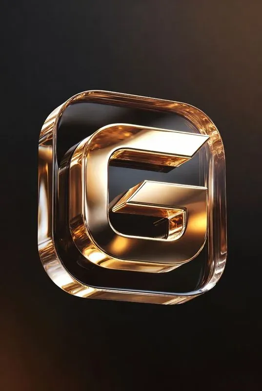 Gold Glass Logos 8K