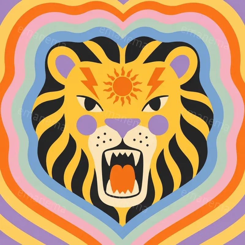 Pastel Psychedelic Pop Art Illustrations