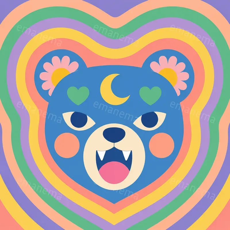 Pastel Psychedelic Pop Art Illustrations