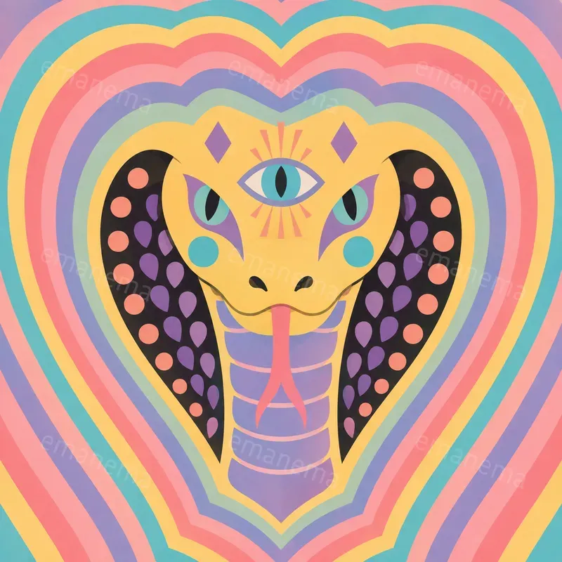 Pastel Psychedelic Pop Art Illustrations