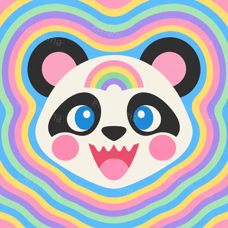 Pastel Psychedelic Pop Art Illustrations