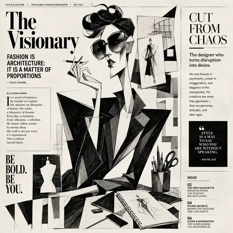 Surreal Newspaper Caricatures