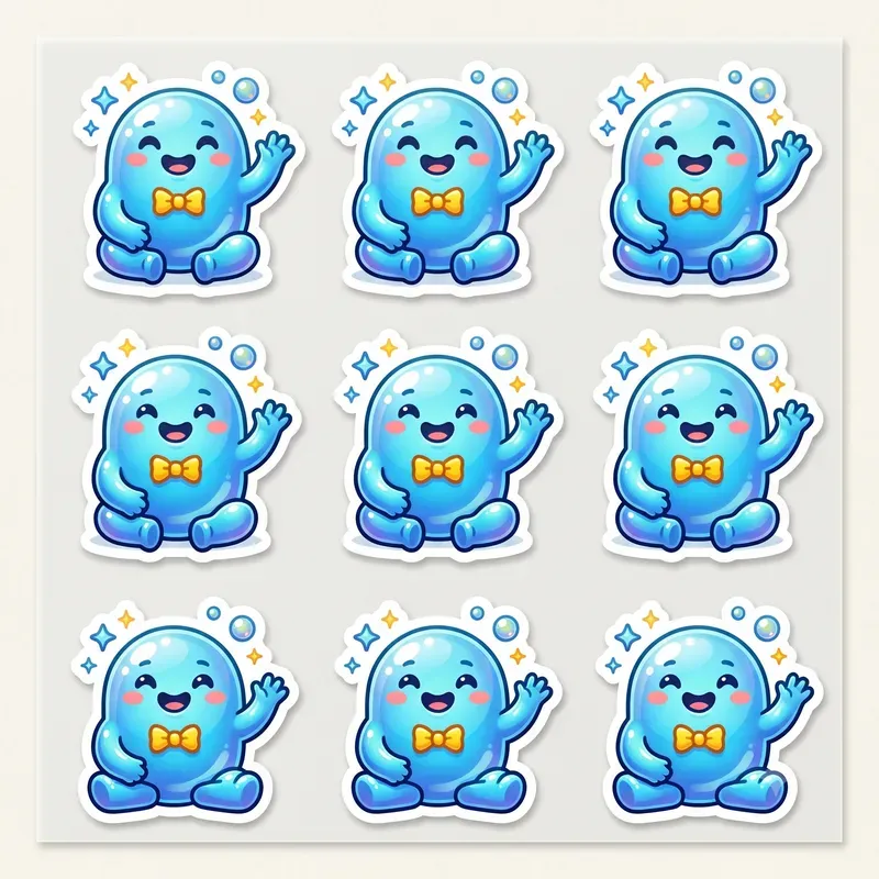 Sticker Sheet Mood Monsters