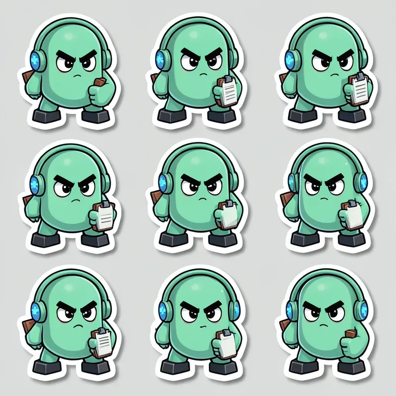 Sticker Sheet Mood Monsters
