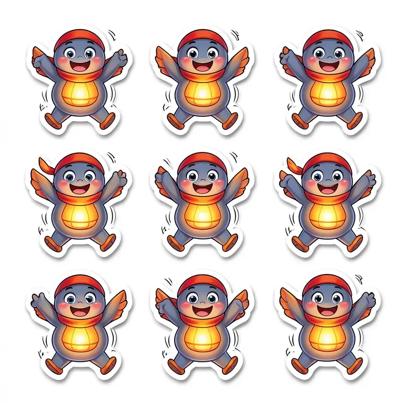 Sticker Sheet Mood Monsters