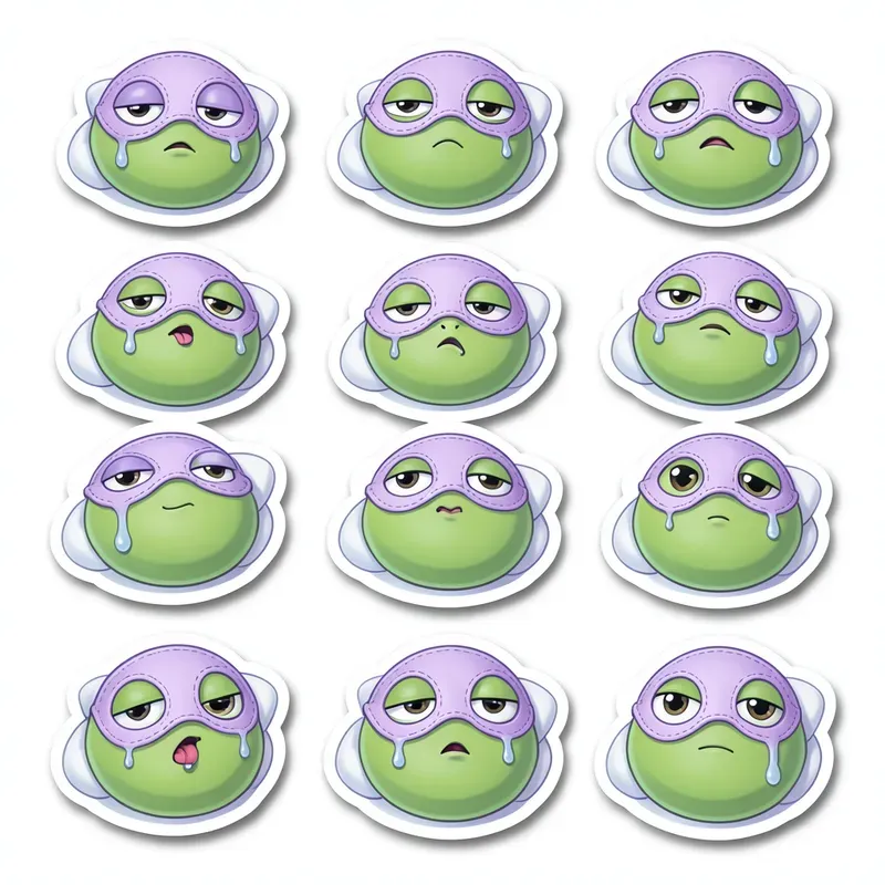 Sticker Sheet Mood Monsters