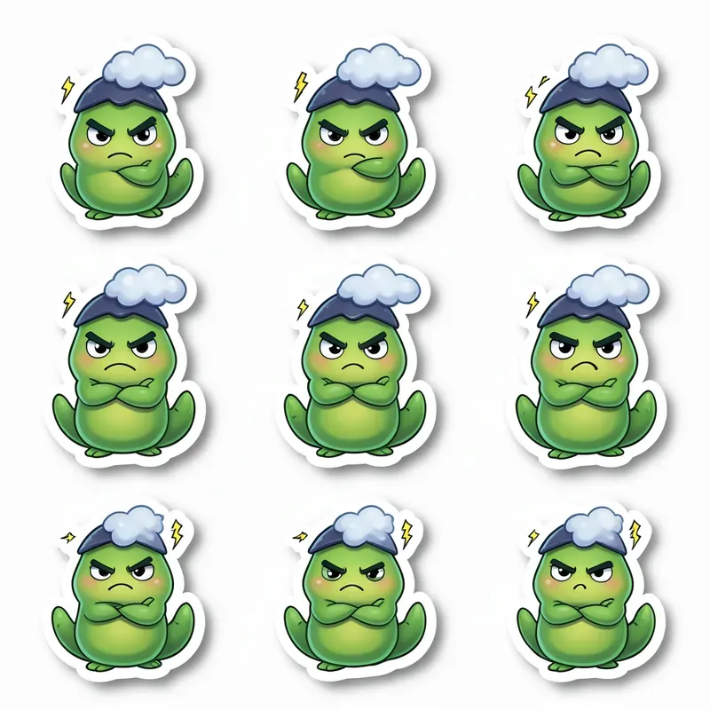Sticker Sheet Mood Monsters