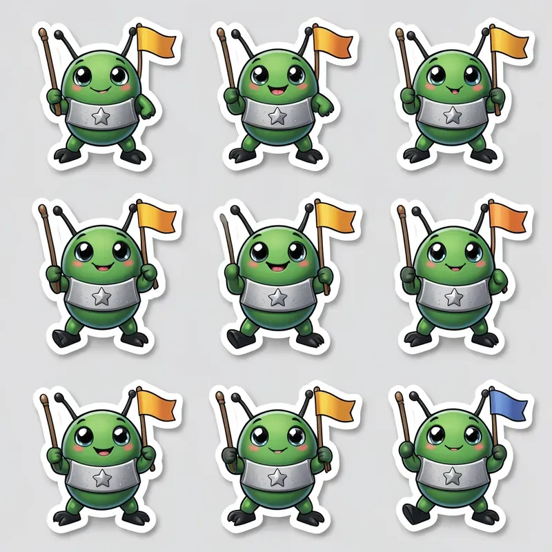 Sticker Sheet Mood Monsters
