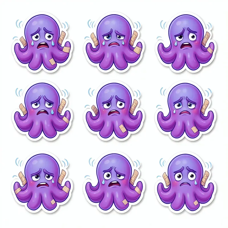 Sticker Sheet Mood Monsters