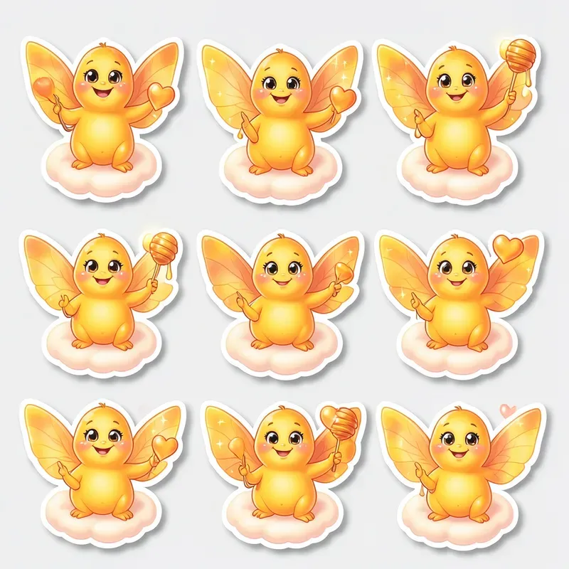 Sticker Sheet Mood Monsters